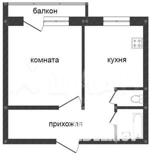 1-к квартира, на длительный срок, 42м2, 3/9 этаж