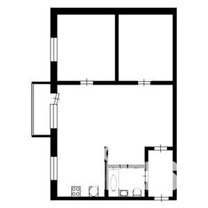 2-к квартира, на длительный срок, 45м2, 3/5 этаж