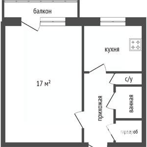 1-к квартира, на длительный срок, 36м2, 6/10 этаж