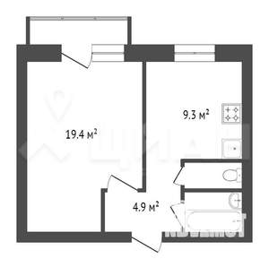 1-к квартира, на длительный срок, 38м2, 3/9 этаж