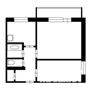 2-к квартира, на длительный срок, 42м2, 12/14 этаж