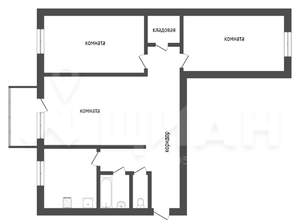 3-к квартира, на длительный срок, 60м2, 4/5 этаж