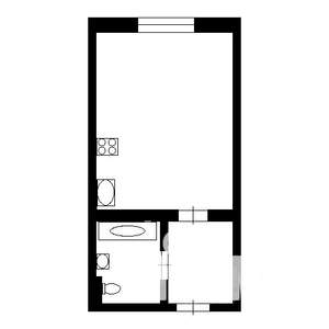 1-к квартира, на длительный срок, 30м2, 3/5 этаж