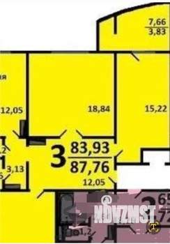 3-к квартира, на длительный срок, 88м2, 15/16 этаж