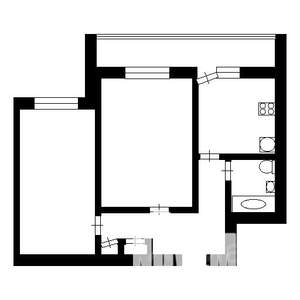 2-к квартира, на длительный срок, 46м2, 5/9 этаж