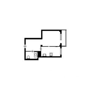 1-к квартира, на длительный срок, 44м2, 1/12 этаж