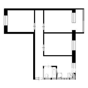 3-к квартира, на длительный срок, 64м2, 3/5 этаж