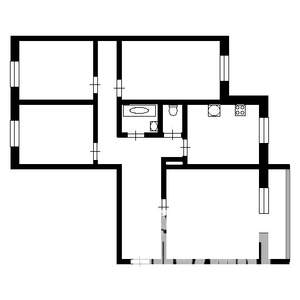 4-к квартира, на длительный срок, 80м2, 1/9 этаж