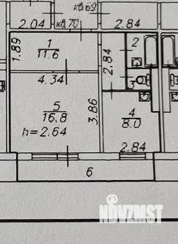 1-к квартира, на длительный срок, 40м2, 8/18 этаж