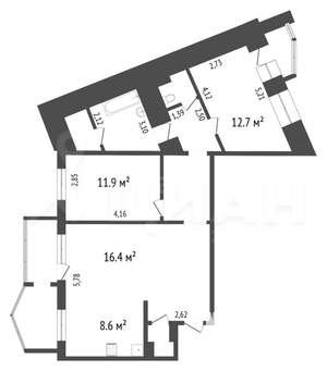 3-к квартира, на длительный срок, 80м2, 9/10 этаж