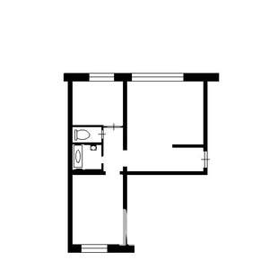 1-к квартира, на длительный срок, 53м2, 6/10 этаж