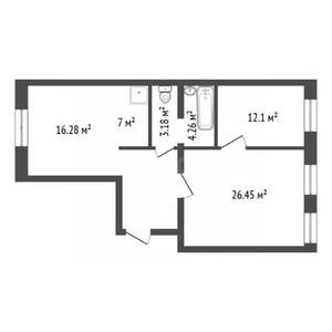 3-к квартира, на длительный срок, 80м2, 1/9 этаж