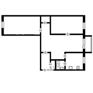 3-к квартира, на длительный срок, 57м2, 3/5 этаж