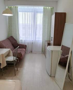 Студия квартира, на длительный срок, 18м2, 4/4 этаж