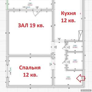 2-к квартира, на длительный срок, 56м2, 3/17 этаж