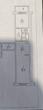 2-к квартира, на длительный срок, 46м2, 7/10 этаж