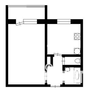 1-к квартира, на длительный срок, 36м2, 6/10 этаж