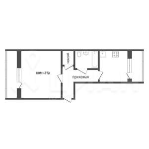 1-к квартира, на длительный срок, 38м2, 5/10 этаж