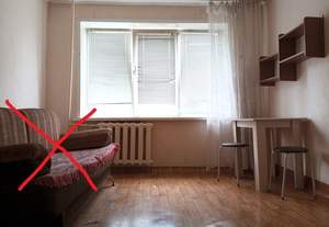 Студия квартира, на длительный срок, 18м2, 5/5 этаж