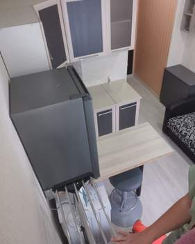Студия квартира, на длительный срок, 18м2, 5/5 этаж