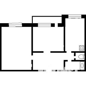 2-к квартира, на длительный срок, 50м2, 3/14 этаж