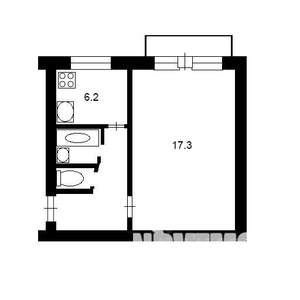 1-к квартира, на длительный срок, 38м2, 3/5 этаж