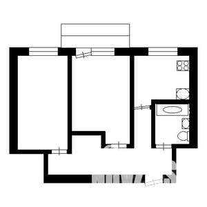2-к квартира, на длительный срок, 43м2, 5/6 этаж