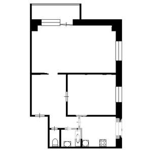 2-к квартира, на длительный срок, 52м2, 4/5 этаж