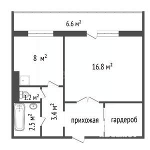 1-к квартира, на длительный срок, 40м2, 13/18 этаж