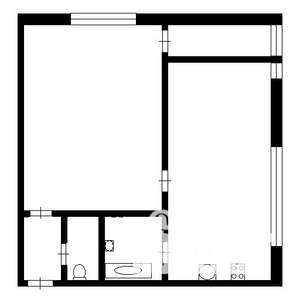 1-к квартира, на длительный срок, 34м2, 3/5 этаж