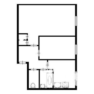 2-к квартира, на длительный срок, 40м2, 2/2 этаж