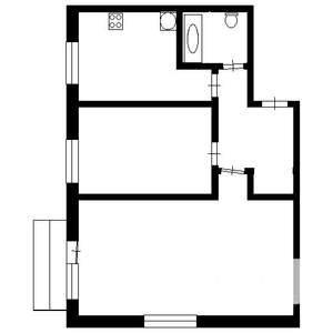 2-к квартира, на длительный срок, 44м2, 3/9 этаж