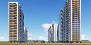 1-к квартира, на длительный срок, 40м2, 20/25 этаж