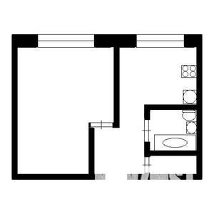 1-к квартира, на длительный срок, 35м2, 2/5 этаж