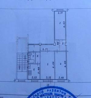 2-к квартира, на длительный срок, 59м2, 4/5 этаж