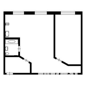 2-к квартира, на длительный срок, 57м2, 3/6 этаж