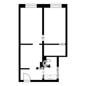 2-к квартира, на длительный срок, 50м2, 5/5 этаж