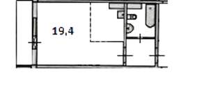 Студия квартира, на длительный срок, 33м2, 14/17 этаж