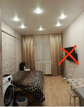 Студия квартира, на длительный срок, 15м2, 3/5 этаж