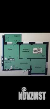 2-к квартира, на длительный срок, 50м2, 8/17 этаж