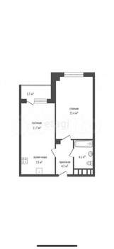 2-к квартира, на длительный срок, 44м2, 25/25 этаж