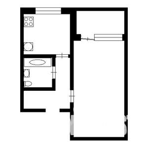1-к квартира, на длительный срок, 34м2, 5/5 этаж