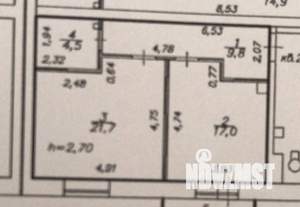 1-к квартира, на длительный срок, 53м2, 5/9 этаж