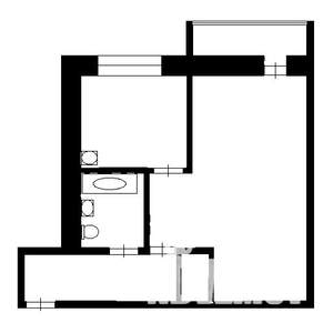 1-к квартира, на длительный срок, 33м2, 5/5 этаж