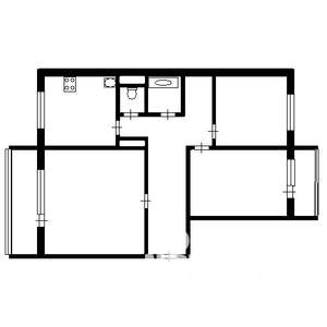 3-к квартира, на длительный срок, 70м2, 4/9 этаж
