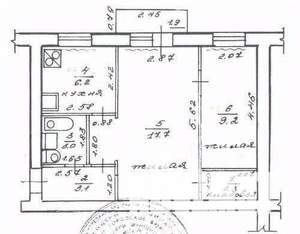 2-к квартира, на длительный срок, 53м2, 2/5 этаж