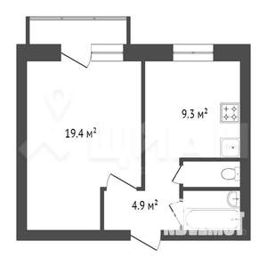 1-к квартира, на длительный срок, 39м2, 10/10 этаж