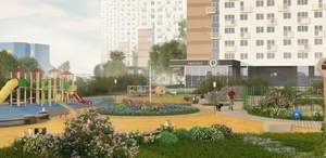 1-к квартира, на длительный срок, 36м2, 22/25 этаж