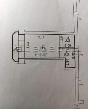 1-к квартира, на длительный срок, 27м2, 5/16 этаж