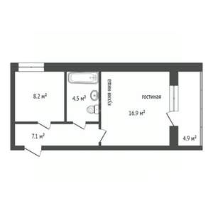 1-к квартира, на длительный срок, 37м2, 11/17 этаж